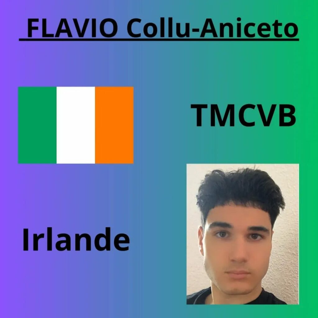 Flavio Collu-Aniceto, PFMP à Cork, Irlande