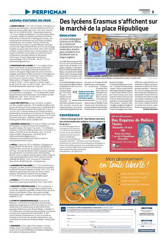 Promotion de l’événement dans la presse locale