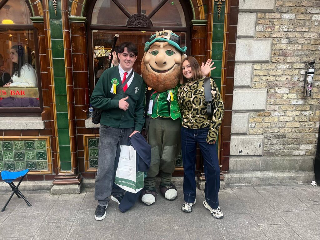 Lena Mendez and Vincent Allemand celebrating St Patrick's Day in Dublin - March 2025