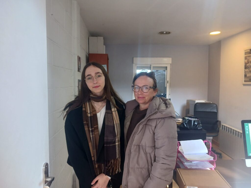 Carla Vandervannet et sa tutrice - PFMP dans une entreprise de transport international 