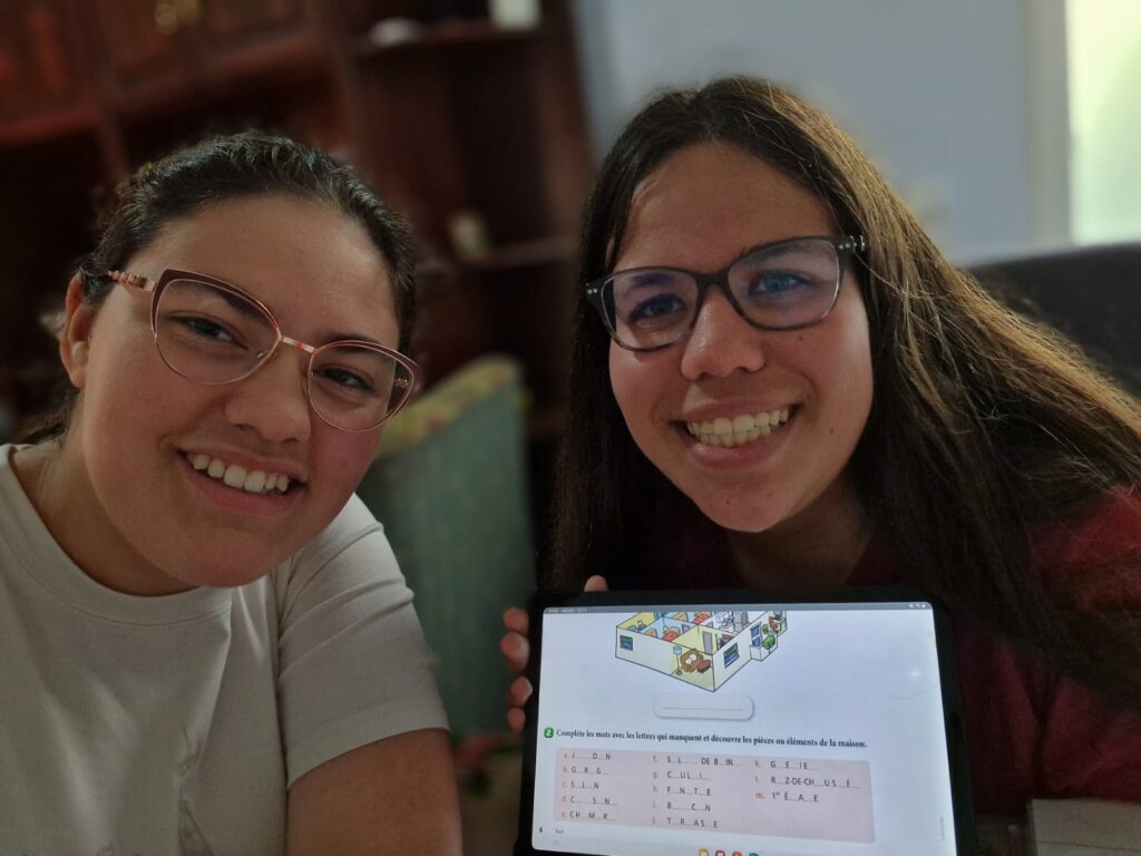 Mariana Martins-Fernandes se reencuentra con su familia con motivo de esta movilidad Erasmus.