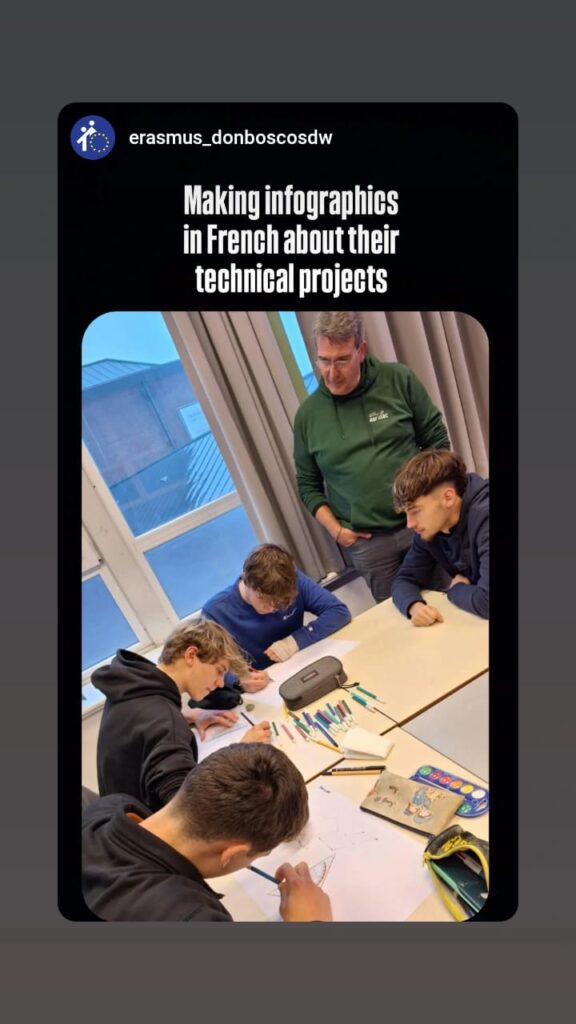 Interactive activity - Our students present their end-of-year project to their Belgian peers, who are assessed on their listening comprehension