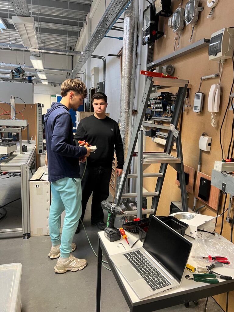 Trabajo en colaboración en el proyecto de fin de curso.
