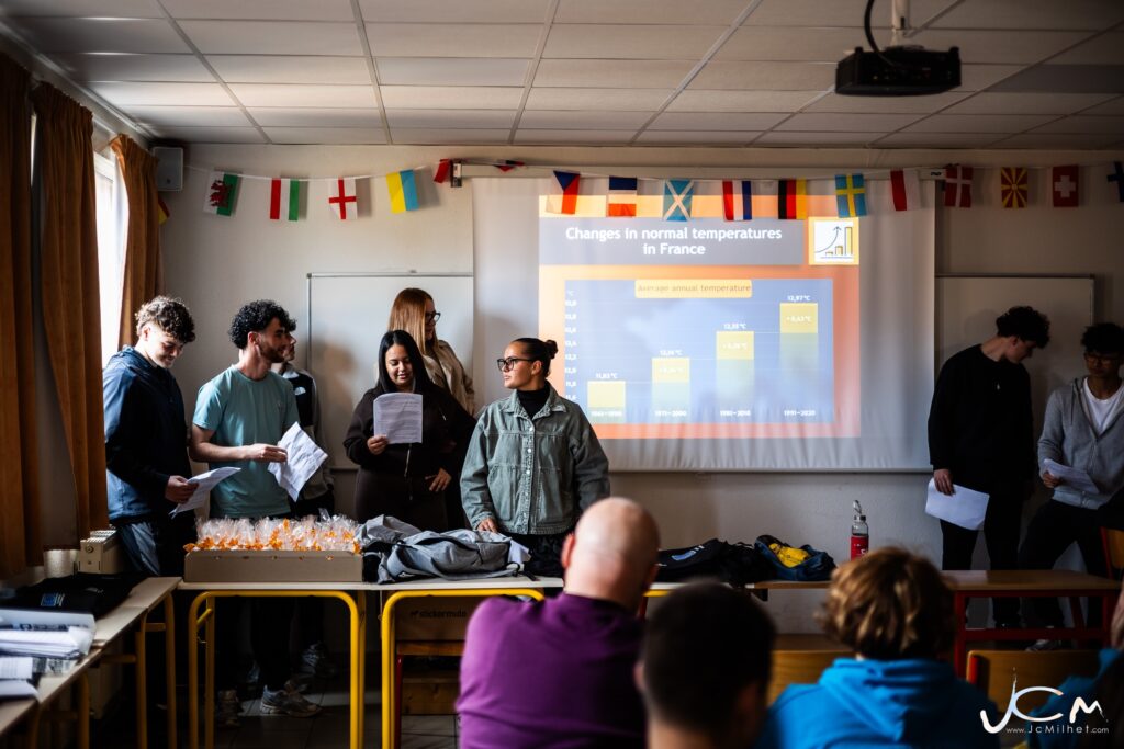 Activité liée à la PSE (Prévention Santé Environnement) : l'évolution du climat et des température en France et dans les pays partenaires