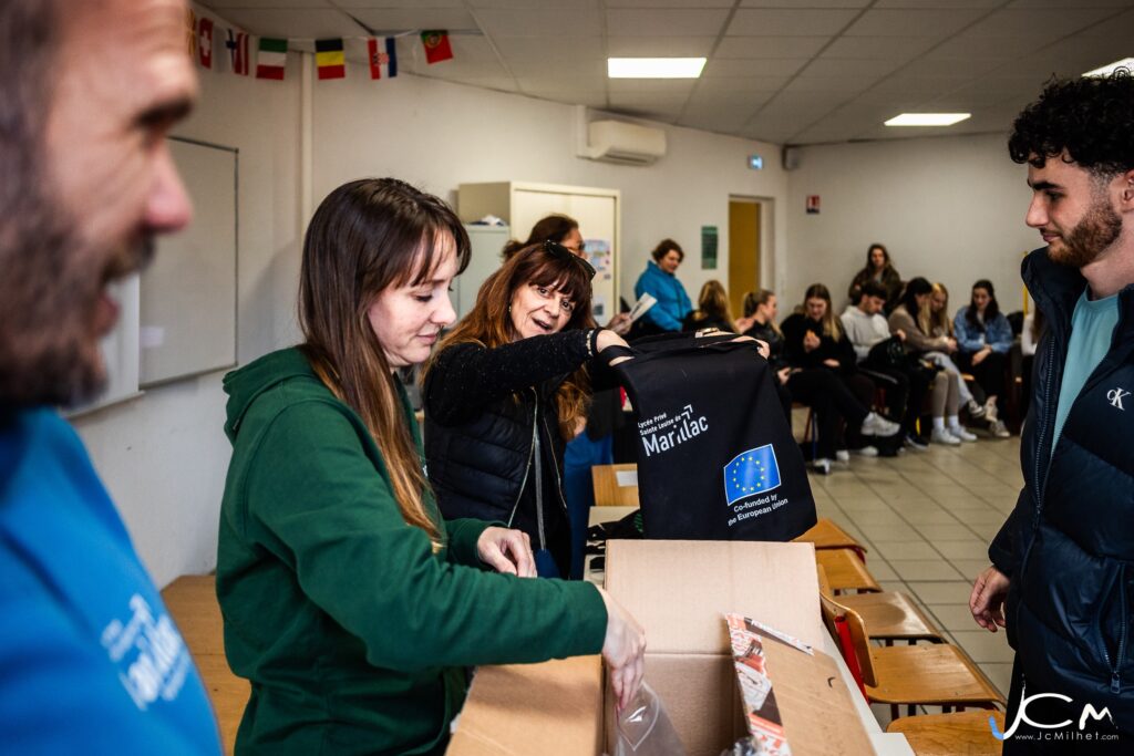 Distribution of welcome goody bags to all partners